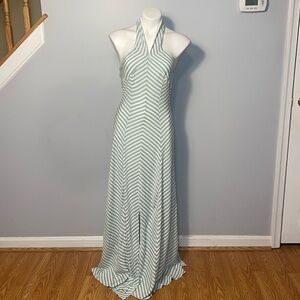 New York and Company Ladies halter style striped maxi dress. Size XS.